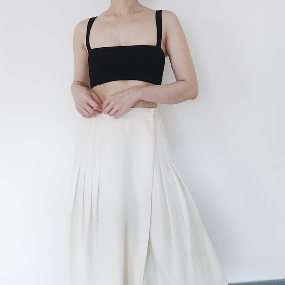 Vintage Dresses & Skirts - Vintage Charlotte Ford II Wrap Pleated Midi Skirt